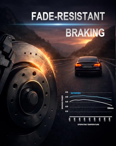 SATISFIED Ceramic Front Rear Brake Pads Kit D824 D757 Fit For Ford F-250 - size: D824-D757