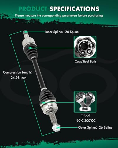 SCITOO Front Left CV Axle Assembly For Toyota,For Scion 2016-2020
