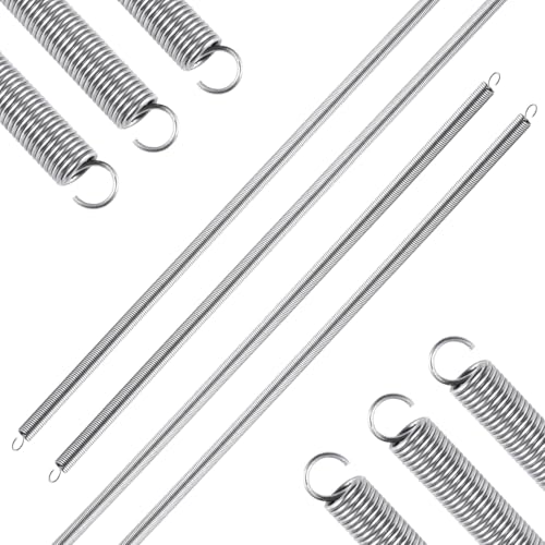 4pcs Extension Springs,0.047"x0.4"x20" 304 Stainless Steel - size: 0.047"x0.4"x20"