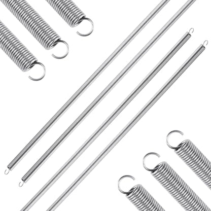 4pcs Extension Springs,0.047"x0.4"x20" 304 Stainless Steel - size: 0.047"x0.4"x20"