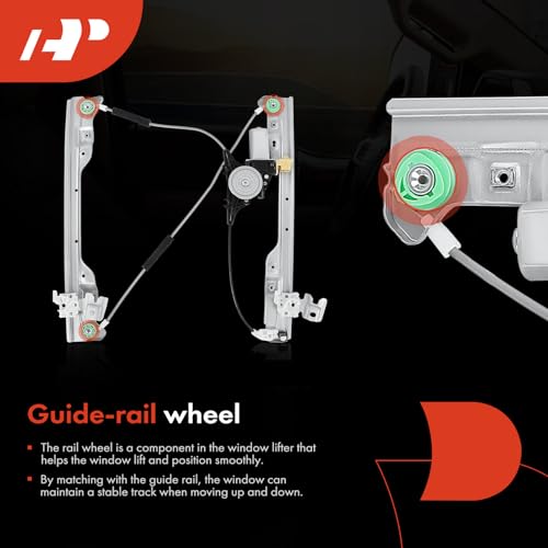 A-Premium Front Passenger Side Power Window Regulator with Motor (6-Pin) - style: Front Passenger Side