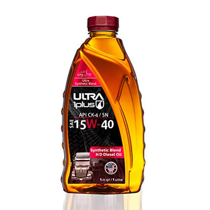 SAE 15W-40 Synthetic Blend Motor Oil API CK-4/SN 1 Quart - size: 1 Quart