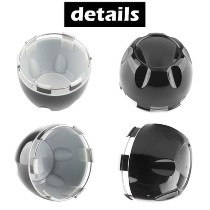 4Pcs 99.5mm(3.92inch) Wheel Center Caps for Helo Maxx 6 Wheel Rim Replacement 789K101 X1834147-9SF Hub Cap, (Gloss Black, Inner 96.5mm 3.8in) - color: Gloss Black, size: 99.5mm Outer, 96.5mm Inner, Gloss Black