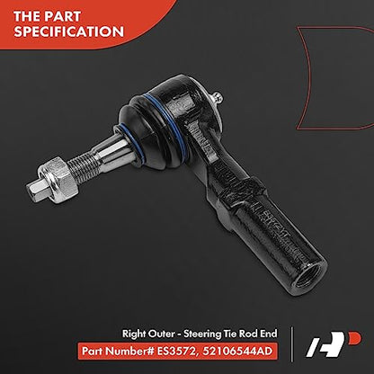 A-Premium 6Pcs Front Suspension Kit, Lower Control Arm, Outer Tie Rod End