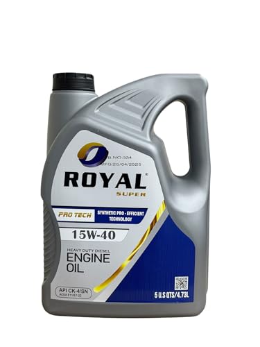15W-40 Heavy Duty Diesel Engine Oil, Synthetic Pro-Tech Technology, 5 Quarts/4.73L (15W-40, 5USQTS)