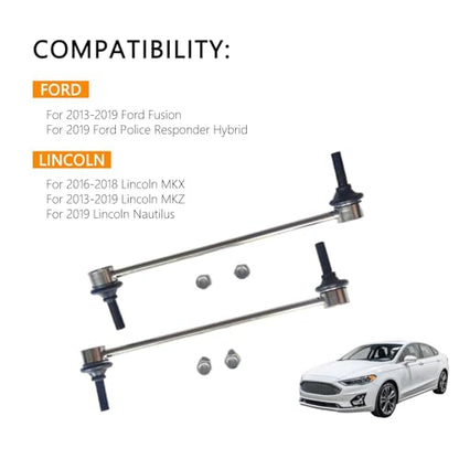 K750740 Stabilizer Bar Link Front For Ford(Edge,Fusion,Police Responder Hybrid) For Lincoln(MKX,MKZ,Nautilus) OE DG9Z5K484A - size: 831085