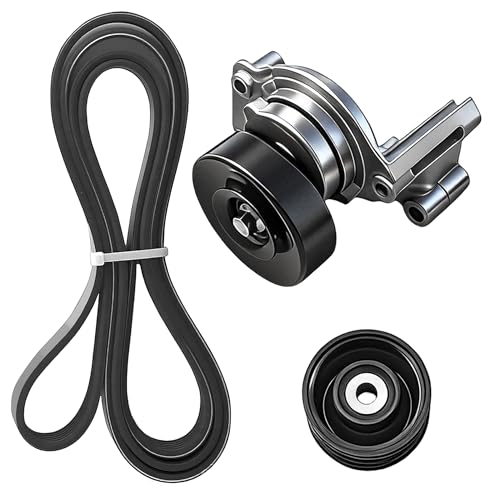 Serpentine Drive Belt Tensioner Kit With Accessory Belt And Idler - size: 90K-38488A