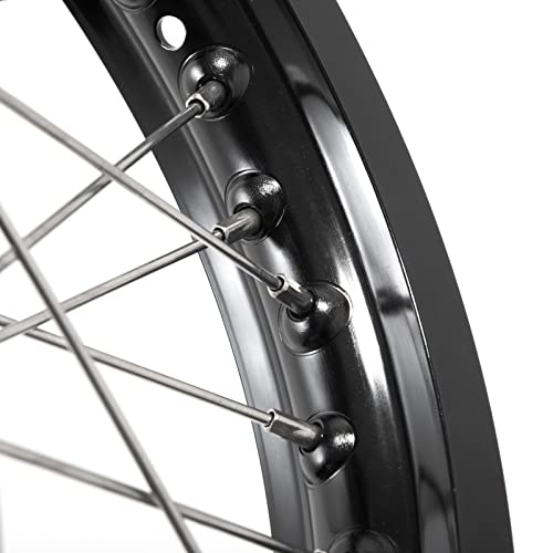 TOFR 16"x1.85" CNC Rear Wheel Rim Hub for Surron Light Bee X/Light Bee S - color: Black, size: 16" Rear