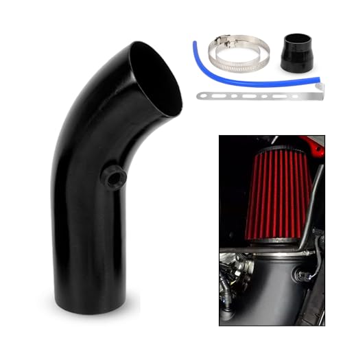 BARTOO 3 Inch Cold Air Intake Pipe Turbo Piping for Car Truck Black - color: Z-Black Pipe