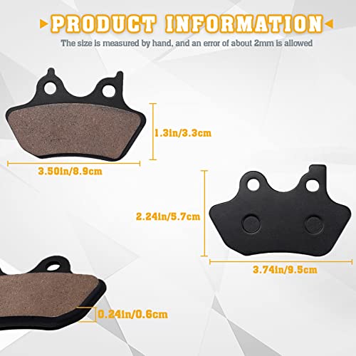 Front & Rear Brake Pads for Harley Davidson Heritage Softail - style: semi-metal