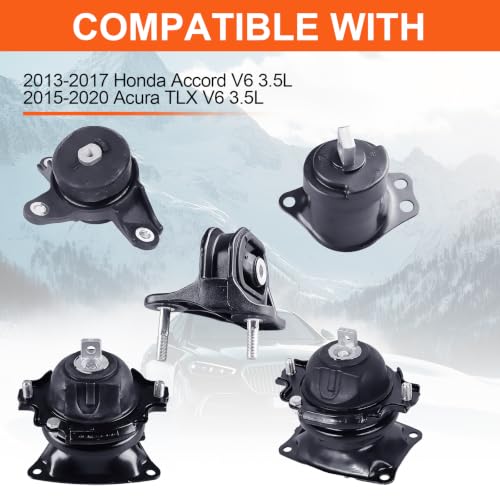 Engine Motor Mount Compatible with 2013-2017 Honda Accord V6 3.5L,2015-2020 Acura TLX V6 3.5L,Replacement for A4575EL A65105 A65028EL A4561 A65073A - size: 13-17 Honda Accord /15-20 Acura TLX V6 3.5L
