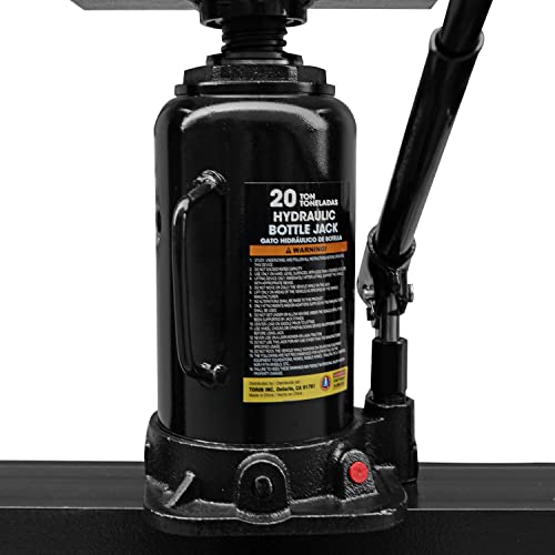 Torin ATY20011B Steel H-Frame Hydraulic Garage/Shop Floor Press with Stamping Plates, 20 Ton (40,000 lb) Capacity, Black