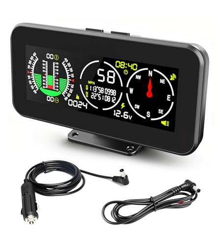 MR CARTOOL M60 GPS Speedometer for Car, Inclinometer Digital with Compass - size: M60, style: M60
