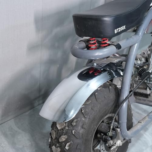 JMCHstore Universal Chrome Wide Fender for for Coleman CT200U CT200UEX BT200X, Mudguard for Axis M200 Viper 200 HS200 196cc Off-Road Mini Bike 8 inch rim parts (200CC) - size: 200CC