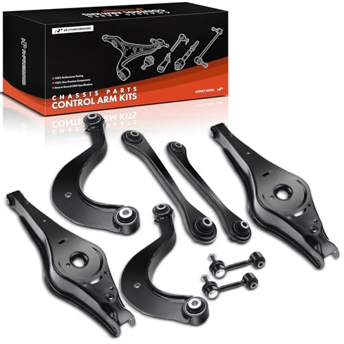 A-Premium 8Pcs Rear Suspension Kit Upper Lower Forward Rearward Control Arm