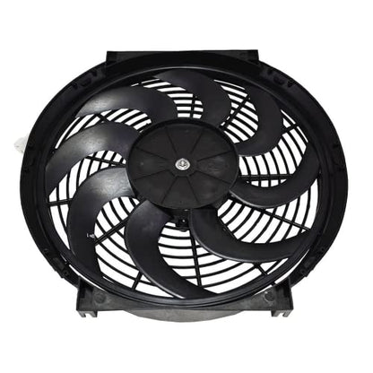 A-Team Performance 110011 Universal Electric Radiator Fan - 2400 CFM High-Output Radiator Fan - Reversible Push/Pull Operation for Automotive Use - 14 in, 12V, Pack of 1