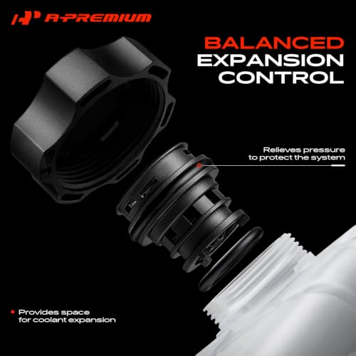 A-Premium Engine Radiator Coolant Expansion Reservoir Overflow Tank [W/Cap]