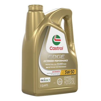 Castrol EDGE Extended Performance 5W-30 Advanced Full Syn Motor Oil, 5 Qt - size: 5 quarts