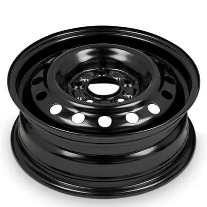 For 2007-2012 Hyundai Elantra 15 Inch Black Painted Steel Rim - OE Direct Replacement - Road Ready Car Wheel - size: Fits: 2007-2012 Hyundai Elantra - 15" x 5.5"