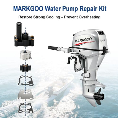 MARKGOO Water Pump Repair Kit 396644 for Johnson Evinrude 4-8 HP Outboard - color: 396644 fits 4 4.5 5 6 7.5 8HP