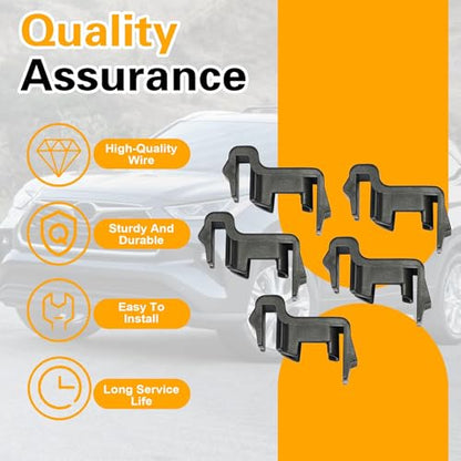 5PCS Headlamp Clips Trim Molding Compatible with Honda CR-V 2017 2018 2019 2020 Holder Headlamp Molding Clip Fastener, Replace 33152TLAA01 33152-TLA-A01