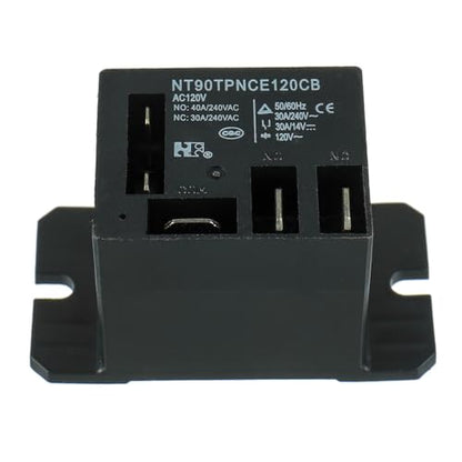 NT90-AC120V-10X Power Relay AC 120V Coil 120 VAC 30A 40A SPDT(1NO 1NC) with Flange Mounting and 10 Quick Connect Terminals Wires Mini Relay(Pack of 2pcs) - size: AC 120V