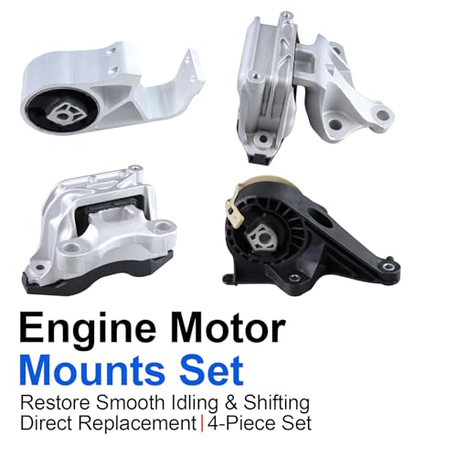 4PCS Engine Motor Mount Set Compatible with Blazer Traverse Acadia XT5/6 - size: Cadillac XT5 2020-2025