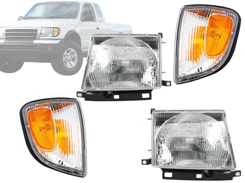 APA Replacement Head Light Corner Parking 1997-2000 Tacoma 2WD With PreRunner 1998-2000 4WD Combo SET - color: 1997-2000 Tacoma 2WD with PreRunner Combo