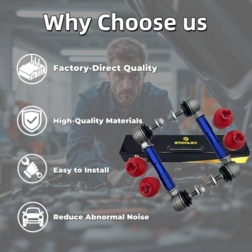 5.90-7.87'' 150-200 M12 Front Universal Heavy Duty(HD) Adjustable Aluminium Sway Bar Links Kit Replace OEM, Fit Most Cars Trucks SUVs Off-Road Vehicles Racing Specialty Use - size: 150-200 M12 Front