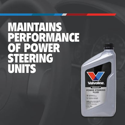 Valvoline Power Steering Fluid, Maintains Performance & Condition, Prevents Squealing, Inhibits Wear & Oxidation, Meets GM 1050017, Chrysler 5931 & Ford M2C195-A, 32oz - size: 32 fl oz