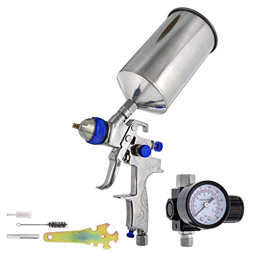 TCP Global Professional HVLP Spray Gun 1.5mm - Gravity Feed Auto Paint Gun - size: 1.5mm