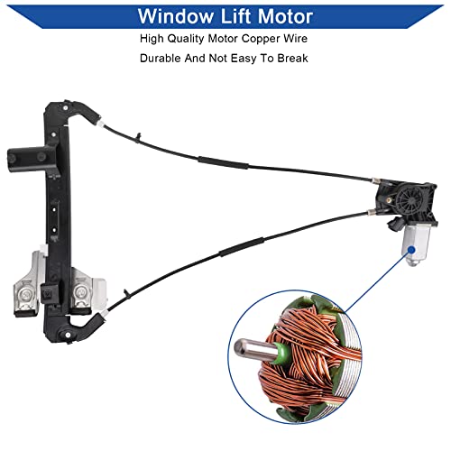 Obaee 748-228 Rear Left Driver Side Power Window Lift Regulator with Motor Compatible with Chevrolet Tahoe, GMC Yukon, Cadillac Escalade 2000-2006 - size: Rear Left Drive Side