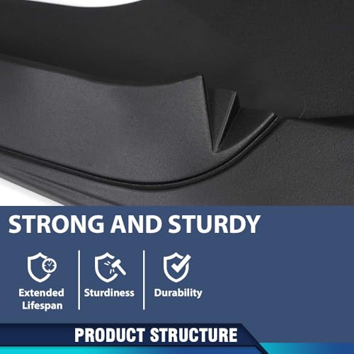 PIT66 Universal Front Rear Heavy Duty Molded Mud Flaps w/Hardware Set 2pc - size: Universal 2