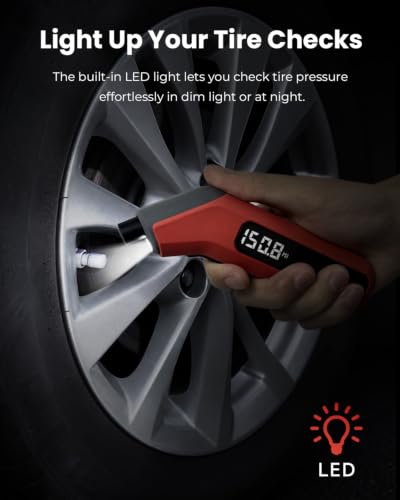 ETENWOLF T300 2 Pack Digital Tire Pressure Gauge 200 PSI for Car Tires - color: Space Grey