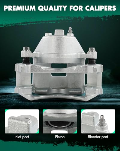SCITOO 1PC 18B5035 Front Passenger Side Disc Brake Caliper With Bracket - size: Front Passenger[18B5035]