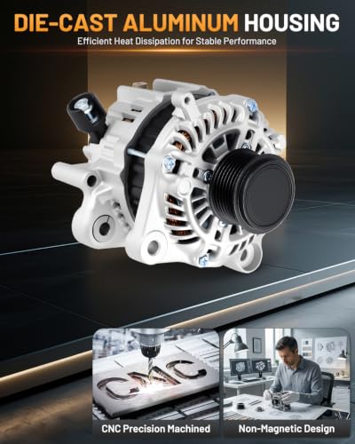 Alternator 14489 110A Fit for Honda Accord 2013-2017 2.4L CVT - size: 14489N