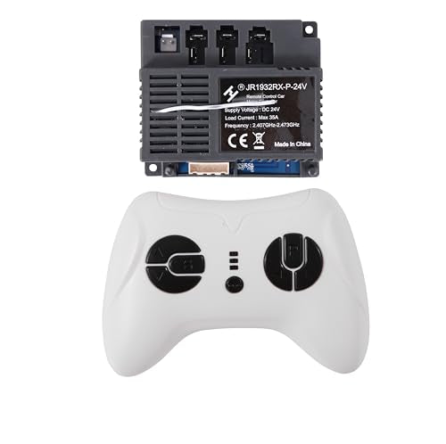 Ride On Car 2.4G Bluetooth Remote Control and JR1932RX-P-24V Receiver Control Box Motherboard Kit for Electric Ride On Car