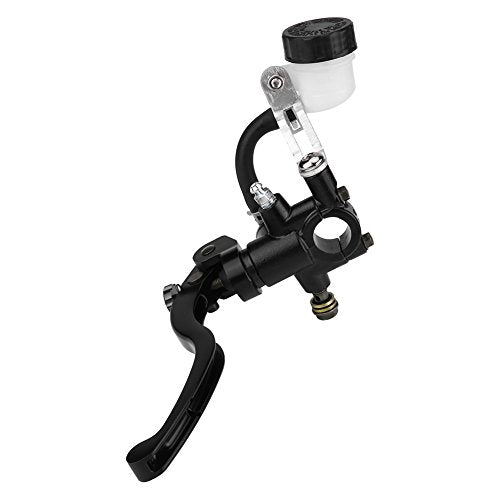 KIMISS Brake Master Cylinder Lever, 22mm 7/8" Universal Motorcycle Hydraulic Handlebar Brake Pump Cylinder Master Clutch Lever Left