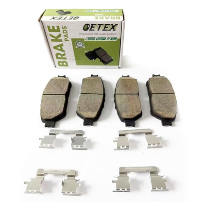 Front Ceramic Brake Pads Compatible with Lexus ES300/ES330, Toyota Avalon/Camry V6/Sienna/Solara & Tacoma RWD (2005-2014) - Quiet Low Dust - Replaces D906 - size: D906