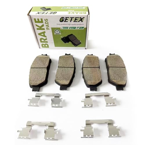 Front Ceramic Brake Pads Compatible with Lexus ES300/ES330, Toyota Avalon/Camry V6/Sienna/Solara & Tacoma RWD (2005-2014) - Quiet Low Dust - Replaces D906 - size: D906