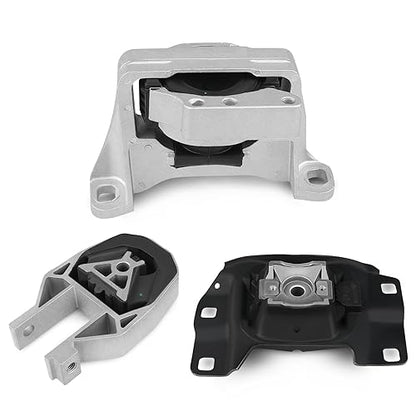 Engine Mount Transmission Motor Kit Replacement for Ford Escape L4 2.0L - size: 3PCS-Compatible with 13-16 Ford Escape 2.0L 2.5L