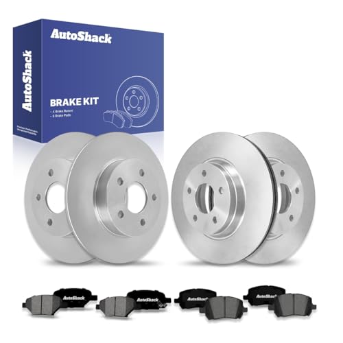 AutoShack Front & Rear Brake Rotors & Premium Pads for Chevy Malibu 2012 - style: Brake Rotor & Premium Pad