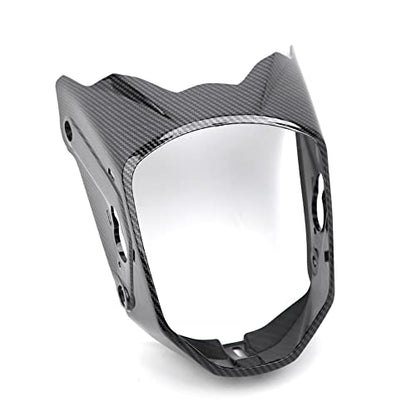 Mokuo Motorcycle Carbon Fiber Headlight Cover Fit for Honda Grom Msx 125 2013-2016 - size: Carbon Fibre, style: Head Light Cover