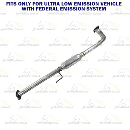 Northeastern Exhaust | Direct-Fit Resonator Pipe Muffler Exhaust System Kit Compatible for Hyundai Elantra 2007-2012 2.0L | Free Gaskets and Sleeve Included | Automotive Replacement Part