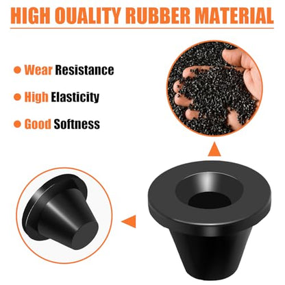 6x Rubber Side Cover Grommets for Harley Touring - size: 1996-2007