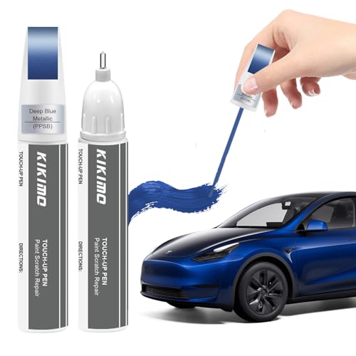 KIKIMO for Tesla Touch Up Paint(Deep Blue Metallic(PPSB)) - color: Deep Blue Metallic(PPSB)