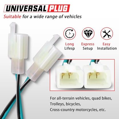 Universal Kill Switch for Motorcycle Dirt Bike minibike Start Stop Switch Horn Button Motorbike ATV Handlebar Light on Off Switch Scooter 7/8inch 22mm Pack of 2