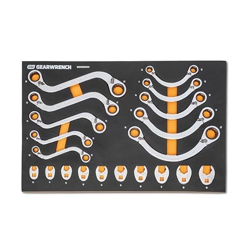 GEARWRENCH 20 Piece Metric Specialty Ratcheting Wrench Set | GWMSSRWMM - style: Specialty Wrenches