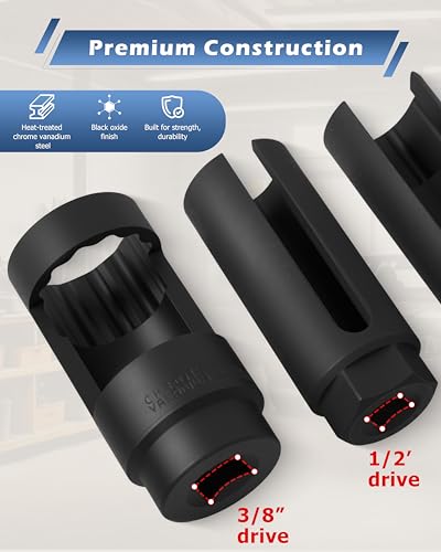 DAYUAN 7Pcs Oxygen Sensor Remover Set Oil Pressure Sending Unit Removal - size: 7Pcs-Red