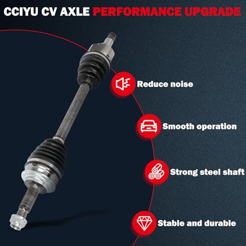 CCIYU Front Left CV Axle Shaft Assembly for Toyota Yaris 1.5L L4 2006-2014 - size: 17-9906